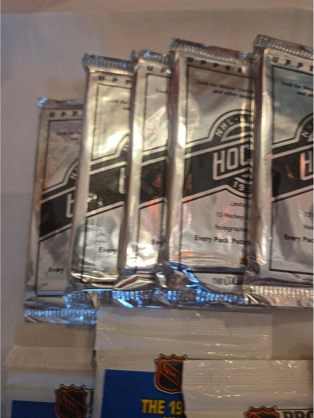 NHL HOCKEY SEALED PACK LOT OF 9 UPPER DECK Gretzky Heroes, PRO SET, Score